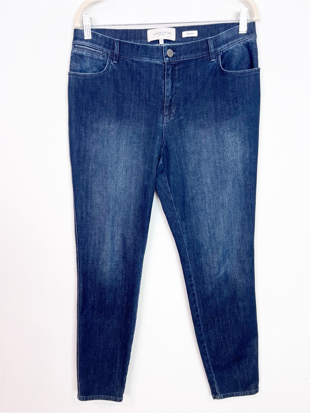 LAFAYETTE 148 MERCER DARK WASH JEANS SKINNY LEG WOMENS SZ 10